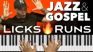 How to Play Jazz & Gospel Licks and Runs | Blues, Pentatonic & Dorian Scales!!!🔥