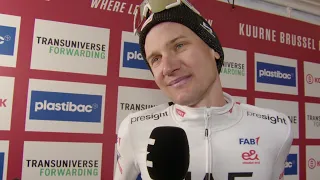 Tim Wellens - Interview at the finish - Kuurne - Bruxelles - Kuurne 2024