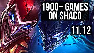 SHACO vs NOCTURNE (JUNGLE) | 10/0/5, 5.3M mastery, 1900+ games, Legendary | EUW Grandmaster | v11.12