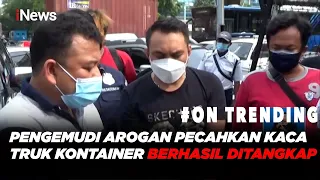 Pengemudi Arogan Pecahkan Kaca Truk Kontainer di Jakut Berhasil Ditangkap - iNews Siang 28/06