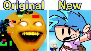 Friday Night Funkin' Corrupted Annoying Orange vs BF & GF | OG VS NEW (Learn With Pibby x FNF Mod)