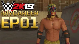 WWE2K19 MyCareer - LIVING IN A VAN/BCW DEBUT - Episode 1