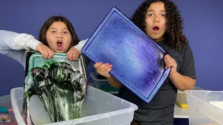 MIXING ALL OUR GIANT SLIMES  - SUPER HUGE SLIME SMOOTHIE  SATISFYING SLIME