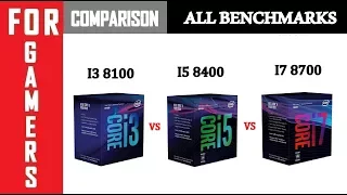 (5Ghz) i3 8350K vs i7 8700 vs i5 8400 vs i3 8100 | GTX 1070Ti |