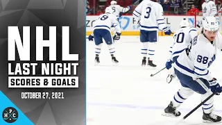 NHL Last Night: All 28 Goals and Scores on October 27, 2021