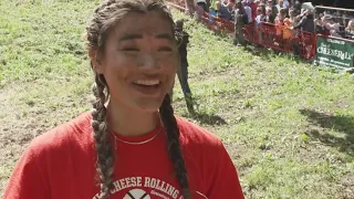 NC grad wins UK cheese rolling contest