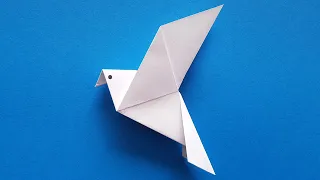 Голубь ОРИГАМИ Птица из бумаги своими руками Поделки из бумаги Оригами из бумаги ORIGAMI Paper Bird
