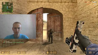 Dad plays Counter Strike with Son's Head