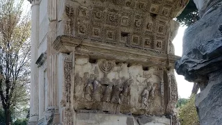 Relief from the Arch of Titus, showing The Spoils of Jerusalem being brought into Rome