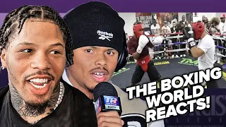 Fighters REACT to Gervonta Davis vs Devin Haney SPARRING LEAKED by Ryan Garcia!