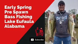 Early Spring Pre Spawn Bass Fishing Lake Eufaula Alabama