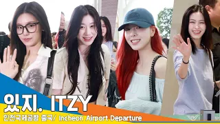 [4K] 있지, 오늘의 주인공 채령 공주~ “생일 축하해요”(출국)✈️ ‘ITZY’ Airport Departure 24.6.5 Newsen