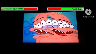 The SpongeBob SquarePants Movie 5 Nobody Calls Me Tubby! Scene With Healthbars