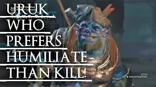 Shadow of War: Middle Earth™ Unique Orc Encounter & Quotes #57 THE BLUE WHO LIKES TO HUMILIATE