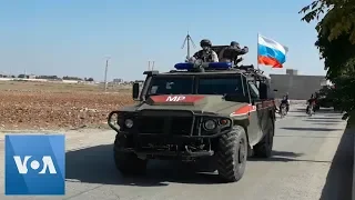 Russian Military Vehicles Entering Kobani, Syria