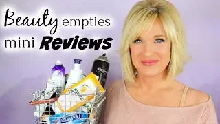 BEAUTY Empties MINI REVIEWS! MAKEUP, HAIR Care, SKIN Care + BODY Care