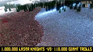 [NEW UNIT] 1,000,000 LASER KNIGHTS VS 110,000 TROLLS | Ultimate Epic Battle Simulator 2 UEBS 2