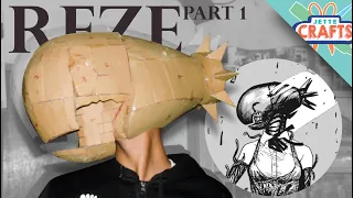 Reze - How to make Reze Boomed Head from Chainsawman | Cardboard Crafts | Part 1