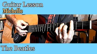 Guitar Lesson: Michelle (With Tab) the Beatles