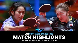 Suthasini Sawettabut vs Miyuu Kihara | WS R32 | WTT Contender Zagreb 2023