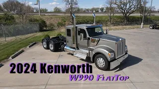 First look 2024 Kenworth W990 Flat Top #trucking #kenworth #truck #custom #drone