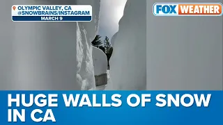 Skier Recalls Huge Walls of Snow Surrounding California Home