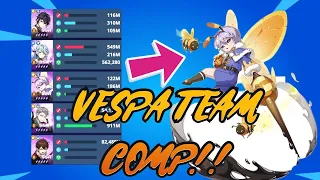 VESPA TEAM COMP?! SHE COUNTERS DATA ZAHARD?! |Tower of god: New World|