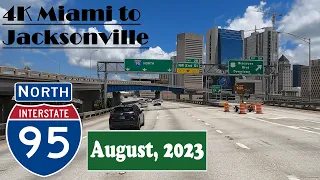 4K Miami to Jacksonville.  I 95 North. Interstate 95 North.
