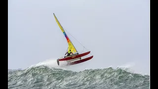 Redresser un catamaran seul