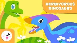 DINOSAURS for Kids 🦕 Herbivorous Dinosaurs 🦖 TRICERATOPS, DIPLODOCUS, ANKYLOSAURUS...