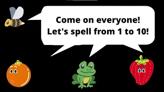 Spell Numbers 1 to 10 | The Spelling Numbers Song | Learn to Spell | Mathically Genius