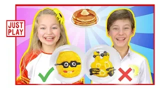 БЛИННЫЙ ЧЕЛЛЕНДЖ Pancake Art challenge РИСУЕМ ЭМОДЖИ ИЗ ТЕСТА