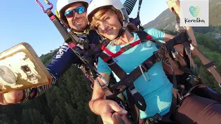 Jadralno padalstvo z Rahtela v Slovenj Gradcu (Slovenija) / Paragliding from Rahtel (Slovenia)