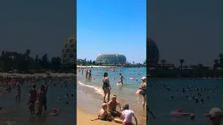 🇹🇷Turkiye. Alanya/Avsallar. ❷ Walking on the beach. August 2023 #shorts #beach #beachwalk