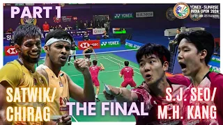 SATWIK SAIRAJ/CHIRAG SHETTY🇮🇳 VS KANG MIN/SEO SEUNG🇰🇷:YONEX SUNRISE INDIA OPEN 2024 | FINAL GAME 1