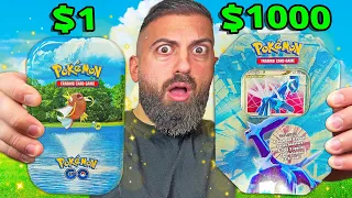 Cheap Vs Expensive Pokemon Tin!