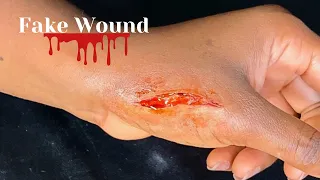 How to Use Scar Wax on Dark Skin| Fake wound Special Effect Makeup| Sfx Makeup Tutorial