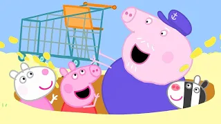 Peppa findet einen Einkaufswagen am Strand | Cartoons für Kinder | Peppa Wutz Neue Folgen