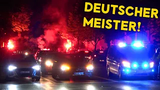 [LEVERKUSEN ist DEUTSCHER MEISTER!] - AUSNAHMEZUSTAND | Einsatzfahrten an der Bay-Arena!