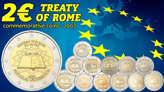 2 Euro 2007 - Treaty of Rome coin overview │ value, mintage, rare (big video)