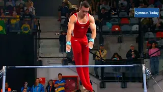 Top 3 in Men's High Bar Final - 2023 Santiago Panam Games - Artistic Gymnastics