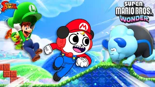 Mario Wonder Elephant Luigi ESCAPES Hoppos and Skedaddlers | FUNNY Let's Play with Combo Panda!