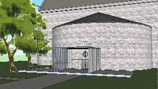 Church Rendering in Sketchup - Full texures