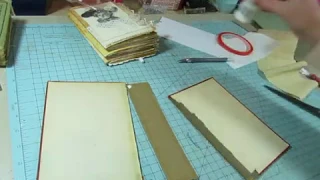 2 Methods For Making a Spine For Vintage Book Covers