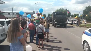 В г. Калаче-на-Дону встретили военнослужащих Росгвардии