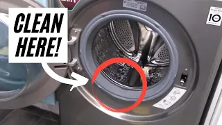 LG Washer Dryer Combo - How to Clean the Rubber Seals FULLY!