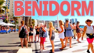 BENIDORM 🇪🇦Levante Beach ☀️ Costa Blanca  Spain 🏖️ Walking Tour 4к 01 November 2022