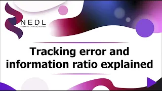 Tracking error and information ratio explained (Excel)