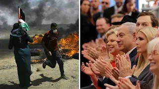 Celebrations in Jerusalem, Gunfire in Gaza: 2 Scenes, 40 Miles Apart | NYT News