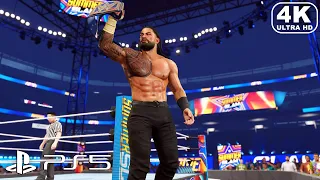 WWE 2K23 Showcase Mode PS5 - John Cena vs Roman Reigns | SummerSlam (4K ULTRA HD PS5) WWE